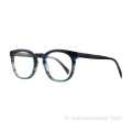 Unisexe Fashion Biseau acétate verres de cadre optique occhiali